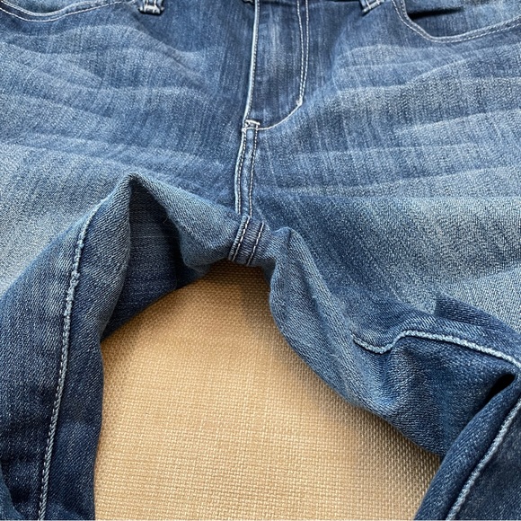 Seven Medium Blue Med Rise Whiskered Flared Jeans - Picture 11 of 16